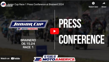Video: Junior Cup Race One Press Conference From Brainerd International Raceway